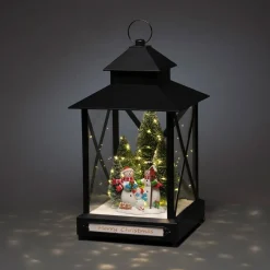Konstsmide Christmas Snemænd LED-dekorationslygte, sort, IP44, 42cm