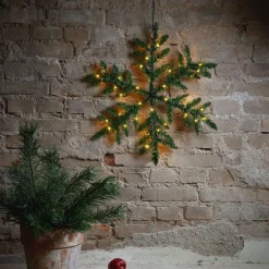 Snowflake udendørs LED-dekolampe, batteridrevet^STAR TRADING Sale