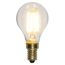 Soft Glow LED-pære E14 4 W 2.100 K dæmpes i 3 trin^STAR TRADING Clearance