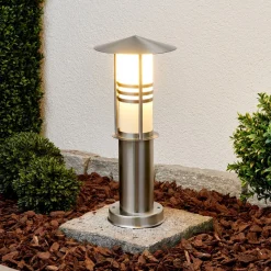 Lindby Sokkellampe Erina, stål, 40 cm