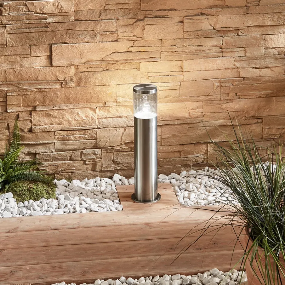 Lindby Sokkellampe Hanneli i stål, rund