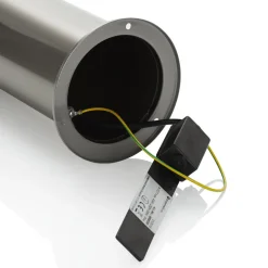 Lindby Sokkellampe Hanneli i stål, rund