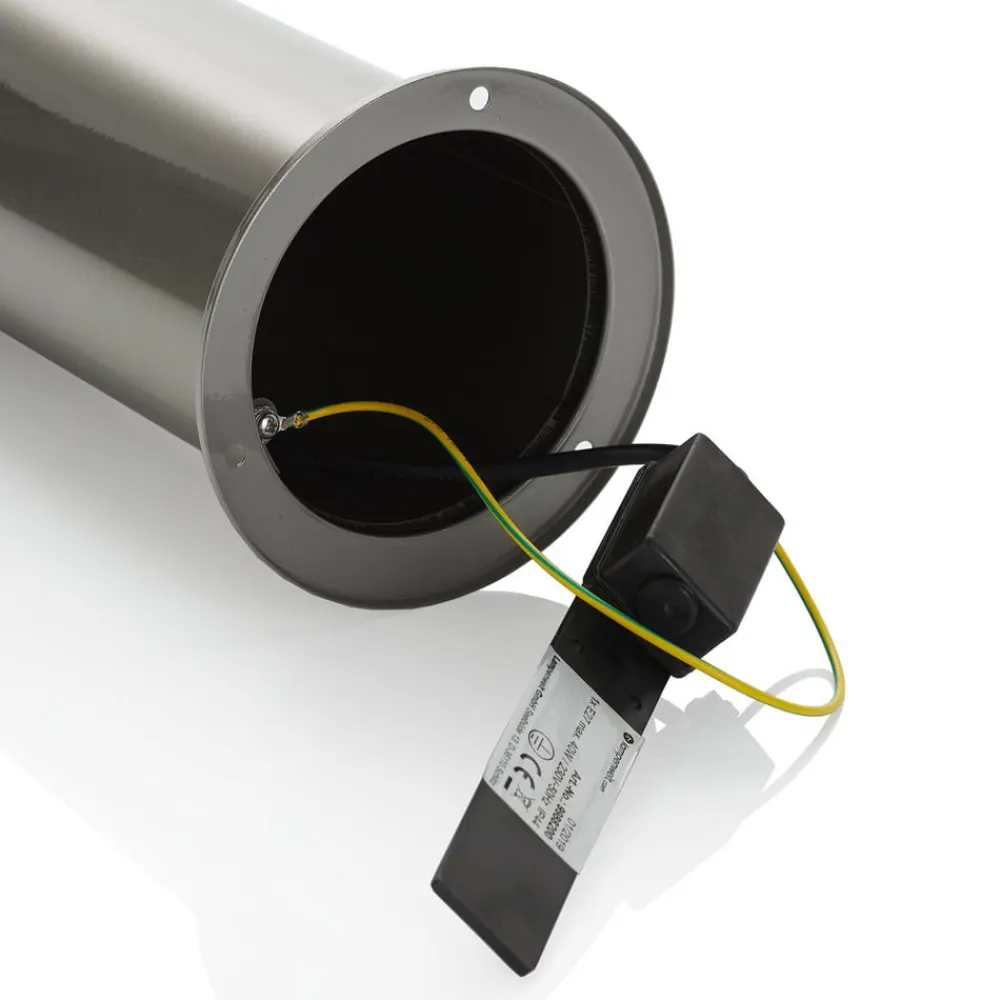 Lindby Sokkellampe Hanneli i stål, rund