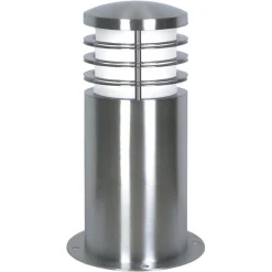 Sokkellampe Sandbanks, stål, 24 cm høj, E27, IP44^Elstead New