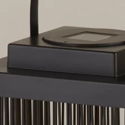 Searchlight Solar-LED-terrasselampe Sophelia, 26 cm, sort, rattan