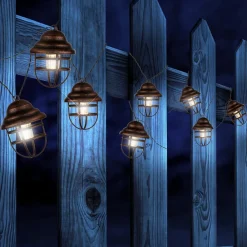 Globo Solcelle lyskæde Lina med 8 lanterner