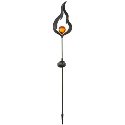 Solcelle-jordspydslampe Melilla flammeformet LED^STAR TRADING Online