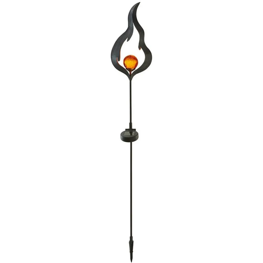 Solcelle-jordspydslampe Melilla flammeformet LED^STAR TRADING Online