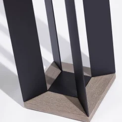 Les Jardins Solcellelanterne Teckalu, aluminium sort, 65,5 cm