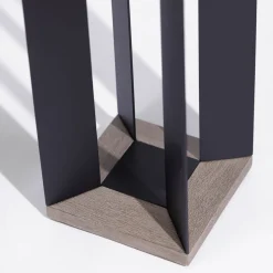 Les Jardins Solcellelanterne Teckalu, aluminium sort, 65,5 cm