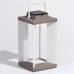 Solcellelanterne Teckalu, Duratek/hvid, 45,5 cm^Les Jardins Hot