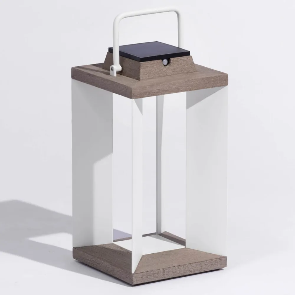 Solcellelanterne Teckalu, Duratek/hvid, 45,5 cm^Les Jardins Hot