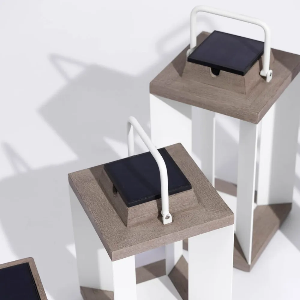 Solcellelanterne Teckalu, Duratek/hvid, 45,5 cm^Les Jardins Hot