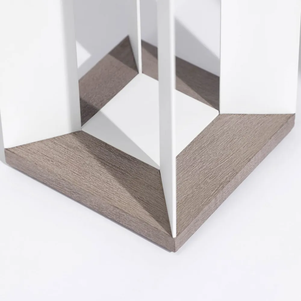 Solcellelanterne Teckalu, Duratek/hvid, 45,5 cm^Les Jardins Hot