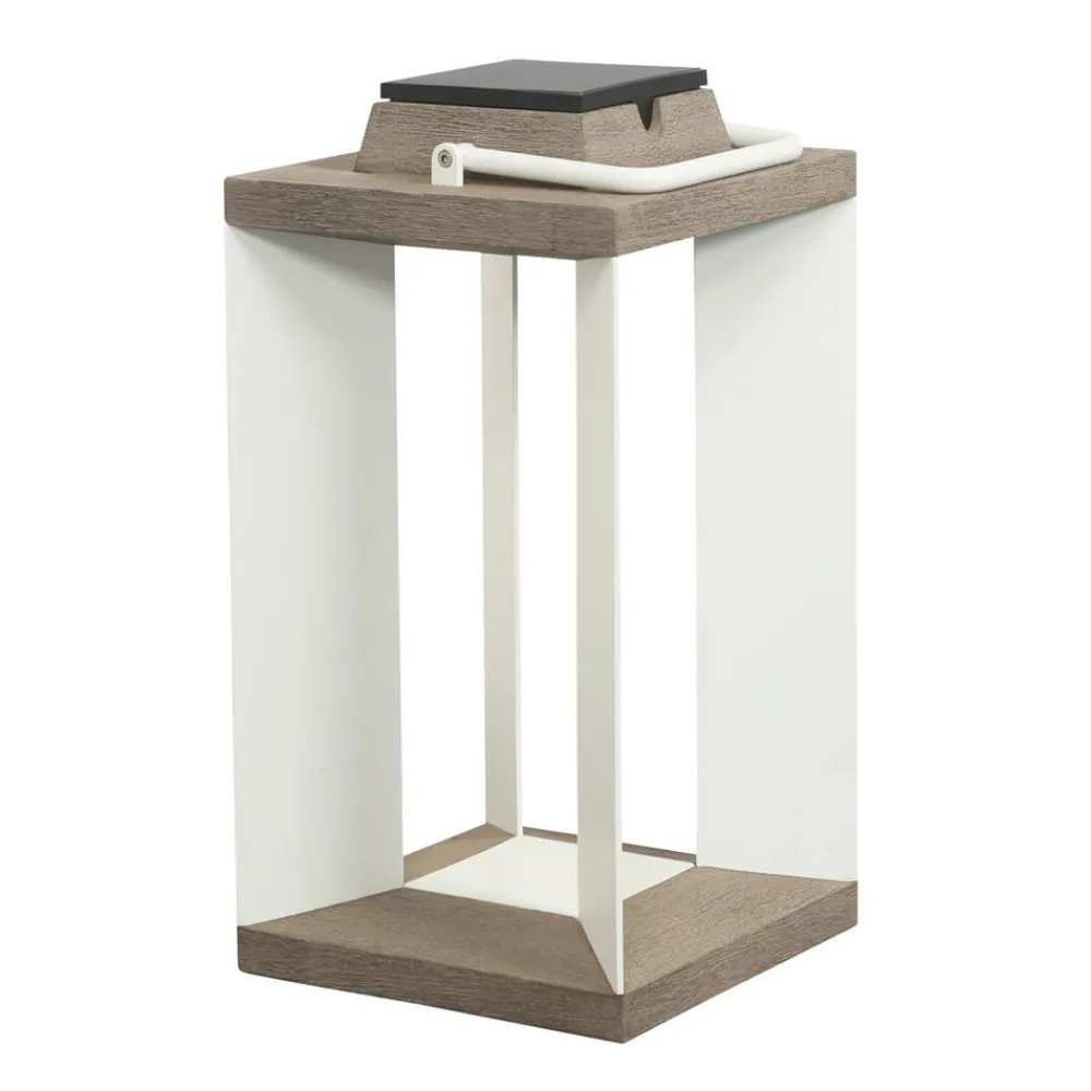 Solcellelanterne Teckalu, Duratek/hvid, 45,5 cm^Les Jardins Hot
