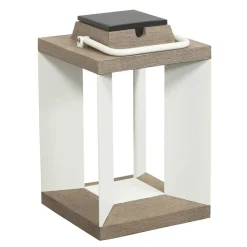Les Jardins Solcellelanterne Teckalu, Duratek/hvid, 36,5 cm