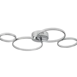 Searchlight Solexa LED-loftlampe, ringformet, kromlook