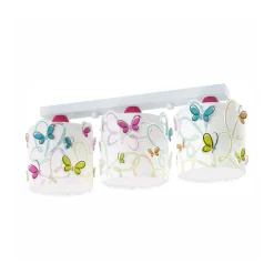 Børn Dalber Sommerfugle-loftslampe til børneværelset