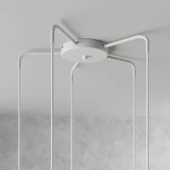 Luminex Sool-pendel, hvid, fem lys