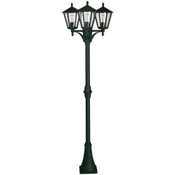 Sort lampemast 680 i herregårdsstil med tre lys^Albert Leuchten Best