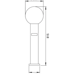 Albert Leuchten Sort pullertlampe med blæreglas