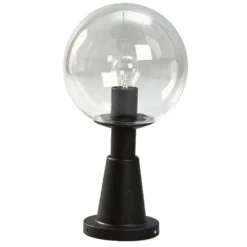 Sort sokkellampe, med krystalglas^Albert Leuchten Best