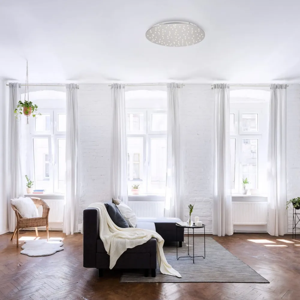 Børn JUST LIGHT. GmbH Loftlamper|Loftlamper>Sparkle LED-loftlampe CCT dim stål Ø 48cm