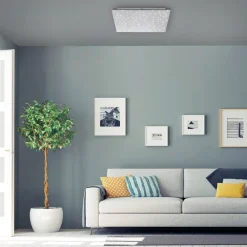 Børn JUST LIGHT. GmbH Sparkle LED-loftlampe CCT dim stål 45x45cm