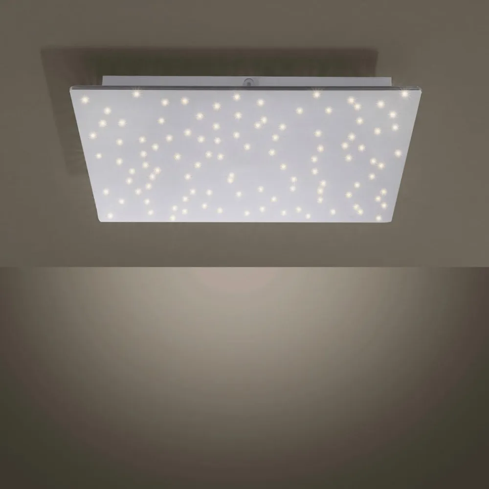 Børn JUST LIGHT. GmbH Sparkle LED-loftlampe CCT dim stål 45x45cm