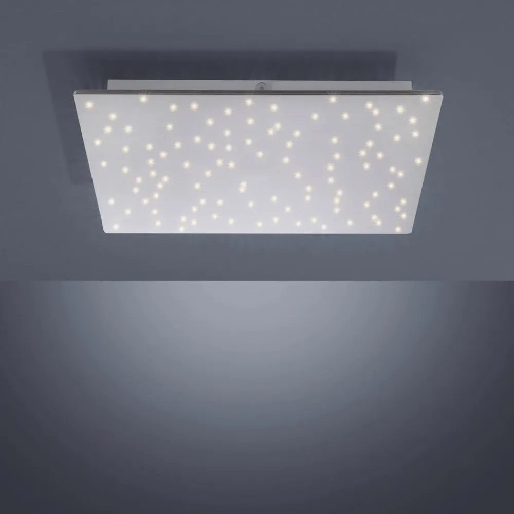 Børn JUST LIGHT. GmbH Sparkle LED-loftlampe CCT dim stål 45x45cm