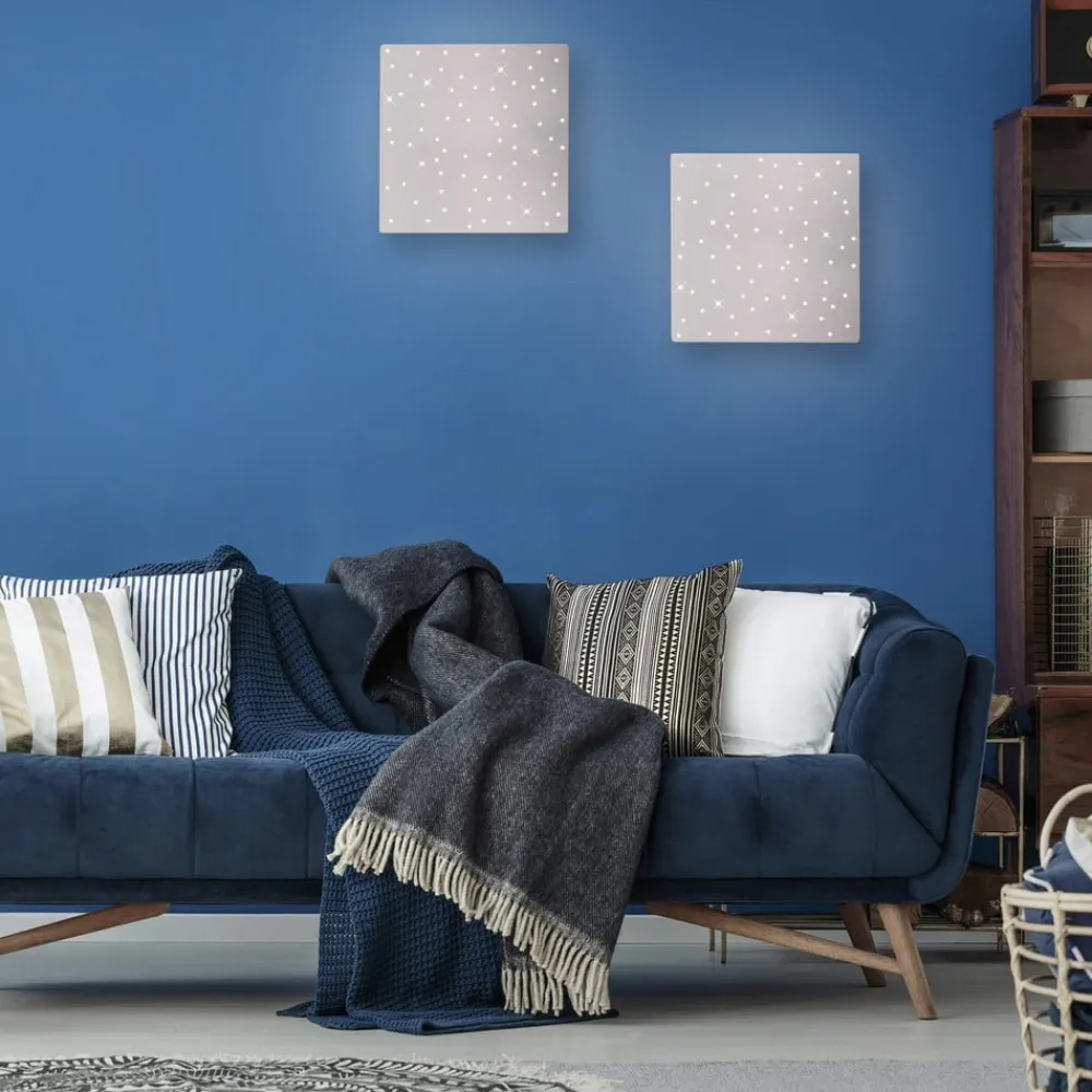 Børn JUST LIGHT. GmbH Sparkle LED-loftlampe CCT dim stål 45x45cm