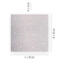 Børn JUST LIGHT. GmbH Sparkle LED-loftlampe CCT dim stål 45x45cm