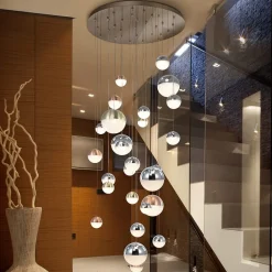 Schuller Valencia Pendellamper>Sphere LED-pendellampe, flerfarvet, 27 lk., app