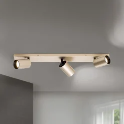 Spotlight Sean, 3 lyskilder, guldfarvet, metal, drejeligt monteret^ORION Outlet