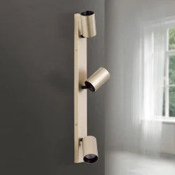 Spotlight Sean, 3 lyskilder, guldfarvet, metal, drejeligt monteret^ORION Outlet