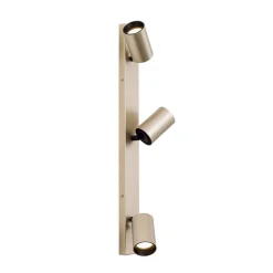 Spotlight Sean, 3 lyskilder, guldfarvet, metal, drejeligt monteret^ORION Outlet