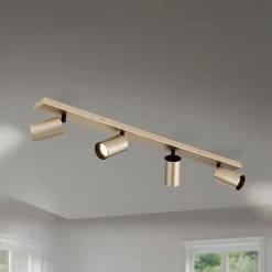 Spotlight Sean, 4 lyskilder, guldfarvet, metal, drejeligt monteret^ORION Clearance