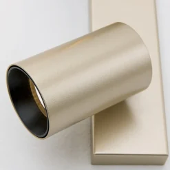 Spotlight Sean, 2 lyskilder, guldfarvet, metal, drejeligt monteret^ORION New