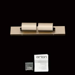 Spotlight Sean, 2 lyskilder, guldfarvet, metal, drejeligt monteret^ORION New