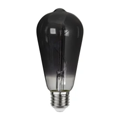 ST64 LED-filamentpære E27 3 W 1.800 K røgglas^STAR TRADING Hot