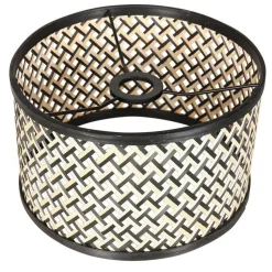 Stang gulvlampe, LED-læselampe, sort/naturlig fletværk^Steinhauer Sale