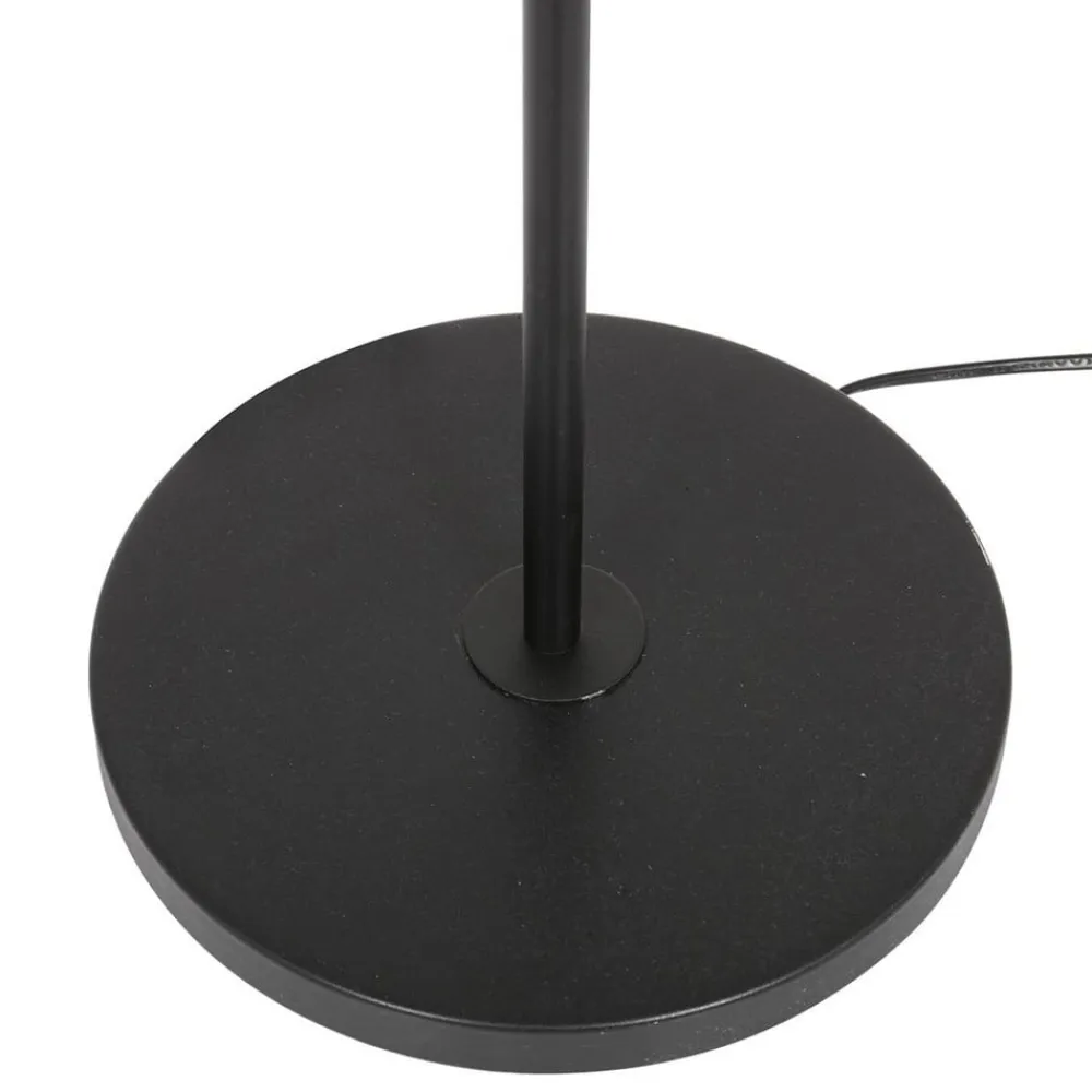 Stang gulvlampe, LED-læselampe, sort/naturlig fletværk^Steinhauer Sale