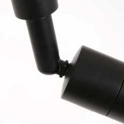 Stang gulvlampe, LED-læselampe, sort/naturlig fletværk^Steinhauer Sale