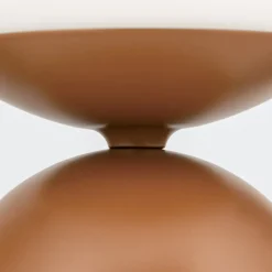 ORION Stanley bordlampe, koralrød, højde 32 cm, keramik/glas