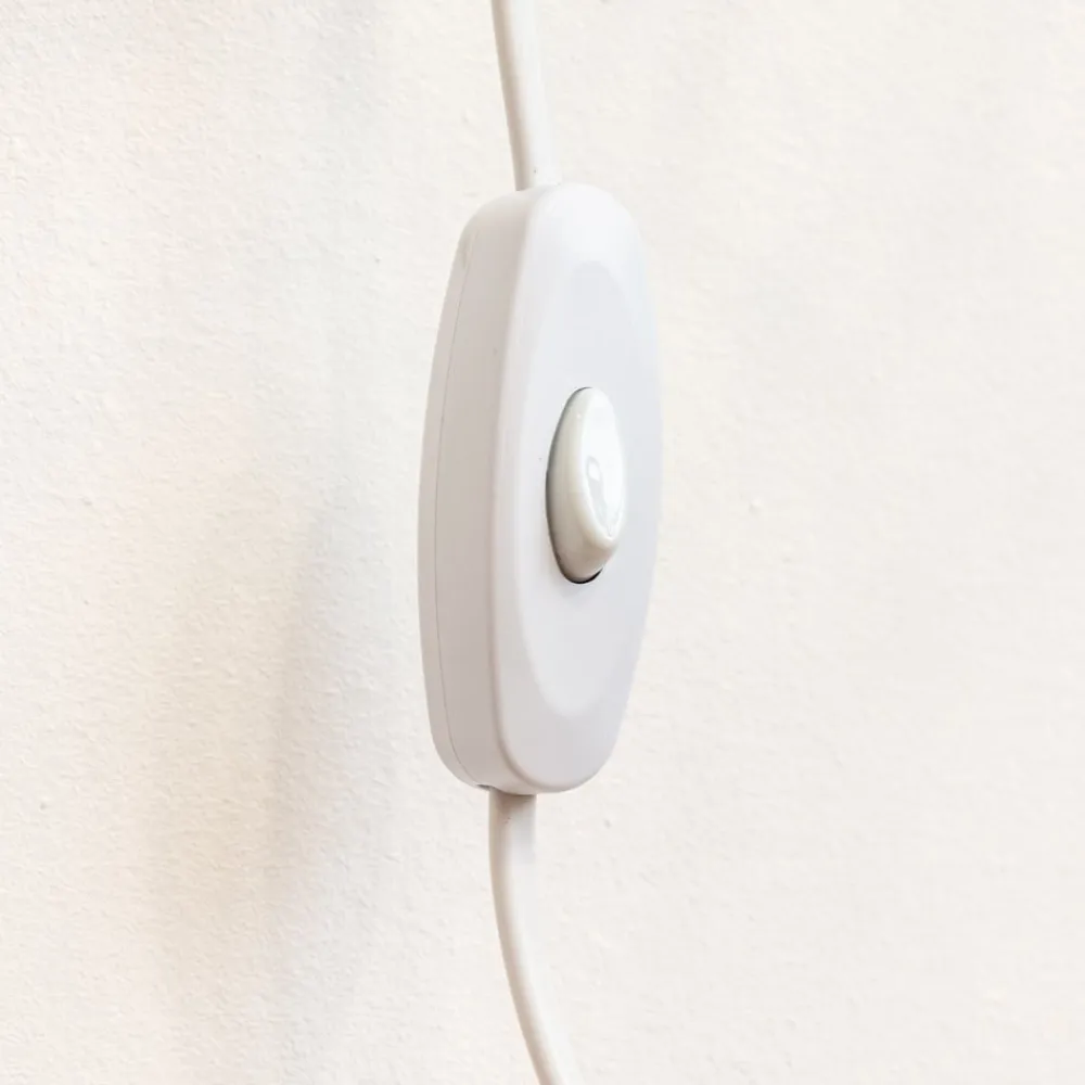 HELAM STARLIGHT væglampe, cremehvid 1 lyskilde Ø 18 cm metalstik