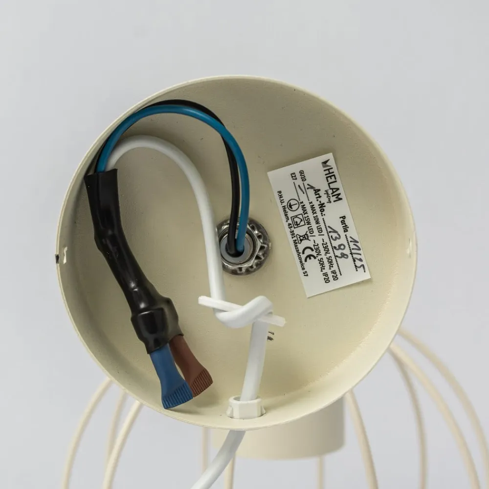 HELAM STARLIGHT væglampe, cremehvid 1 lyskilde Ø 18 cm metalstik