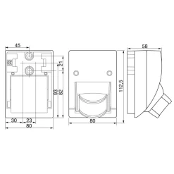 infrarød vægsensor IS 2160 ECO, sort^STEINEL Clearance