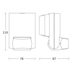 IS 130-2 bevægelsessensor, antracit^STEINEL Outlet
