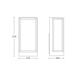 STEINEL L 42 C udendørs LED-væglampe antracit