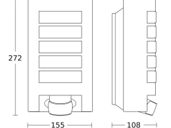 L 12 S sensor udendørs væglampe, antracit^STEINEL Best